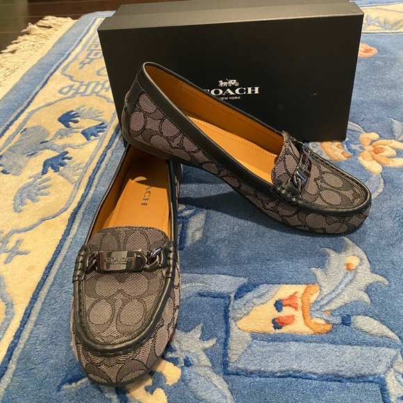 Coach Shoes - Coach Olive Outline Jacord Loafer